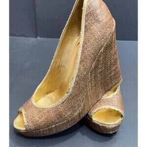 Tory Burch Preppy Quiet Luxury Casual Business Casual Cocktail Wedges 9M